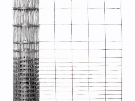 Garden Craft 28 in. H X 50 ft. L Galvanized Steel Welded Wire Fence Fashion