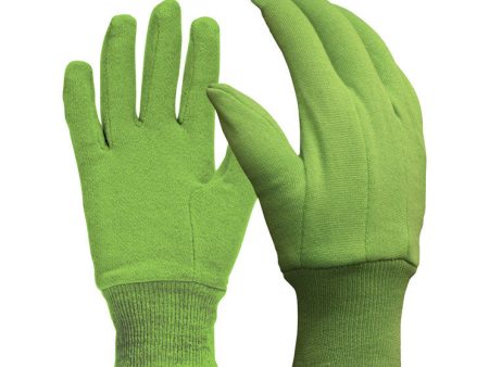 Digz M Jersey Cotton Garden Green Gardening Gloves on Sale