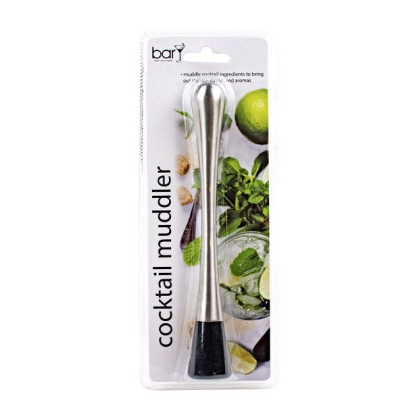 BarY3 Black Silver Stainless Steel Muddler For Cheap