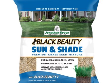 Jonathan Green Black Beauty Sun and Shade Mixed Partial Shade Sun Grass Seed 7 lb Cheap