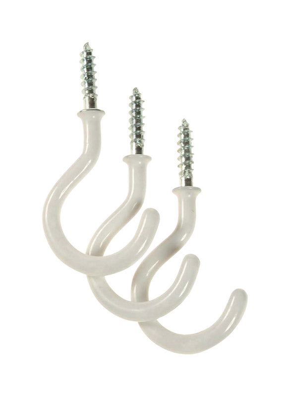 Panacea White Vinyl 2 in. H Sturdy Plant Hook 3 pk Hot on Sale