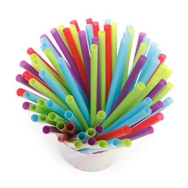 Kolorae Assorted Plastic Drinking Straws Supply