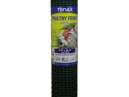 Tenax 2 ft. H X 25 ft. L Polyethylene Poultry Fence 3 4 in. For Cheap