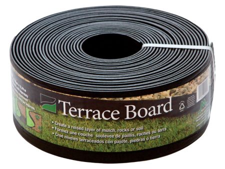 Master Mark Terrace Board 40 ft. L X 4 in. H Plastic Black Lawn Edging Sale