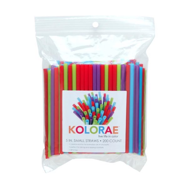 Kolorae Assorted Plastic Drinking Straws Supply