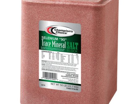 Champion s Choice Selenium  90  Salt Block For Cattle 50 lb Online