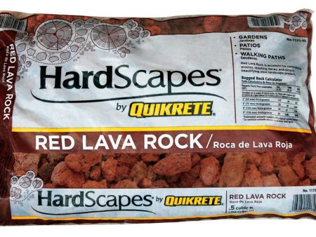 Quikrete HardScapes Red Lava Rock Decorative Stone 0.5 cu ft Hot on Sale