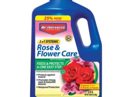 BioAdvanced 2-in-1 Systemic Roses and Flowers 6-9-6 Rose & Flower Fertilizer Insecticide 10 lb For Cheap