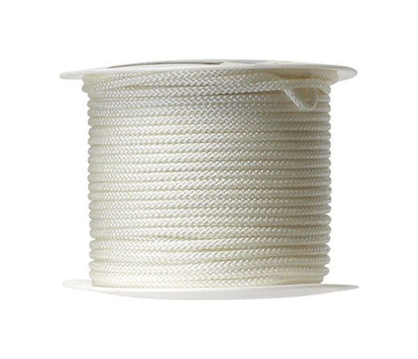 Koch 11 64 in. D X 200 ft. L White Diamond Braided Nylon Rope Hot on Sale