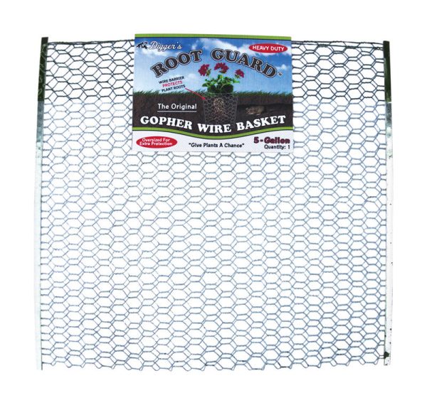 Digger s Root Guard 20 in. H X 19 in. W X 0.2 in. D Silver Coated Wire Gopher Wire Basket Discount