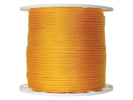 Koch 1 4 in. D X 1000 ft. L Yellow Hollow Braided Poly Rope Online Hot Sale