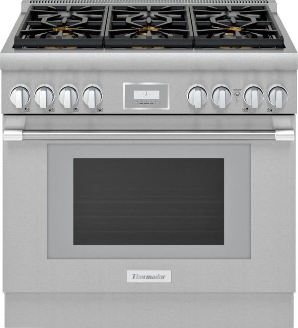 Thermador 36  Professional Pro Harmony Series Smart Dual Fuel Range PRD366WHU For Sale