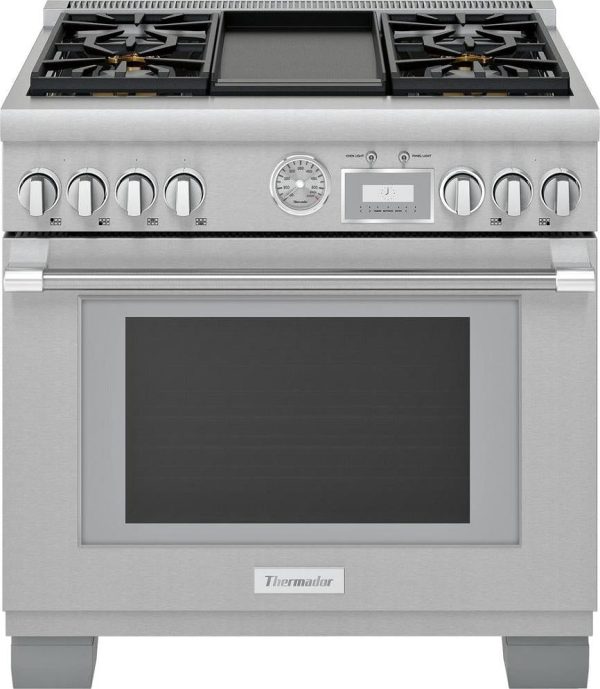 Thermador Pro Grand Professional Series PRD364WDGU 36  Dual Fuel Range For Cheap