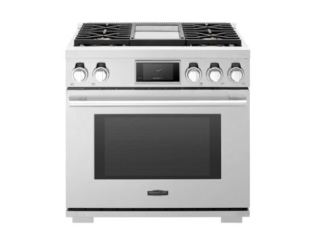 Signature Kitchen Suite 36  4 Sealed Burners   Griddle Gas Pro Range SKSGR360GS Cheap