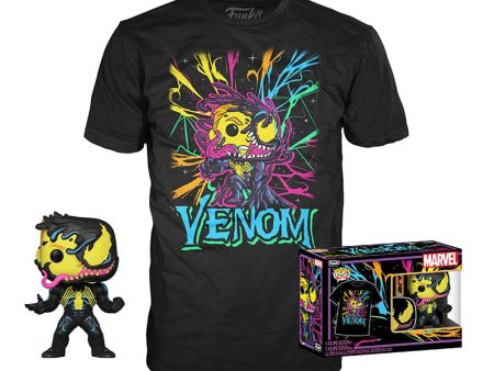 FUNKO TEE+POP Venom Eddie Brock Blacklight Imballo da 10pz For Sale