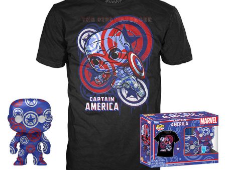 FUNKO TEE+POP Marvel Patriotic Age Captain America XL Online now