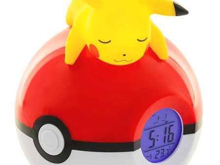 Radiosveglia Lampada Pokemon Pikachu Sleeping w Poke Ball Fashion