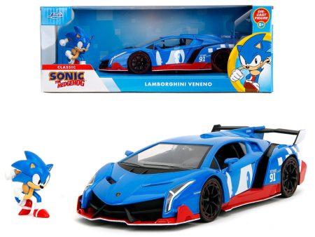 JADA Sonic the Hedgehog Lamborghini Veneno Scala 1:24 For Cheap