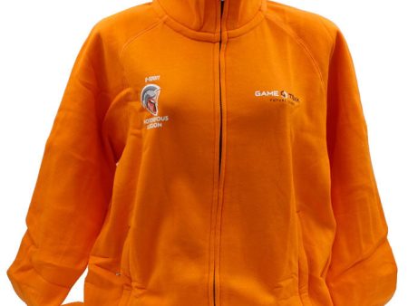 Felpa Zip Arancione GameTekk Uomo M Online now