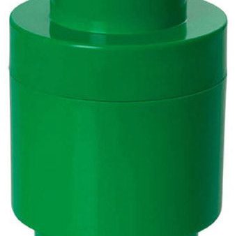 Contenitore LEGO Brick 1 Tondo Verde Hot on Sale