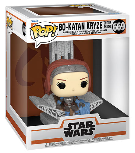 FUNKO POPS Star Wars The Mandalorian Bo-Katan w Throne 669 For Cheap