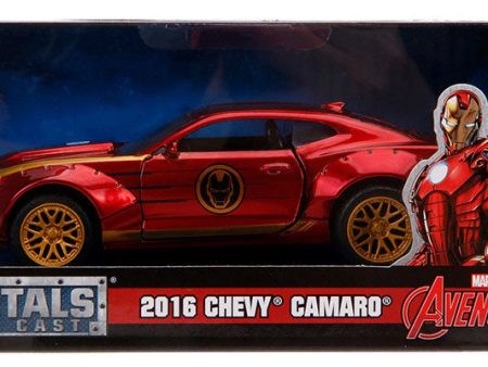 JADA Iron Man Chevrolet Camaro SS 2016 Die-Cast Scala 1:32 For Cheap