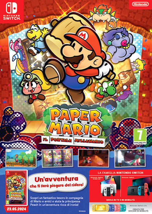 Paper Mario Il Portale Millenario Poster A4 Online now