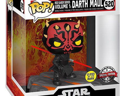 FUNKO POPS Star Wars Red Saber Series V1 Darth Maul GLOW 520 For Sale