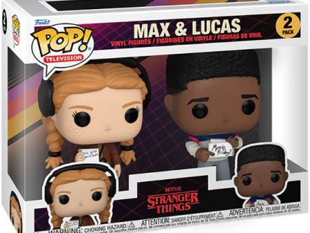 FUNKO POPS Stranger Things S4 Max & Lucas 2 Pack For Discount