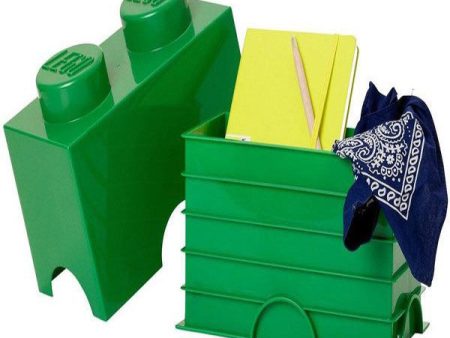 Contenitore LEGO Brick 2 Verde For Cheap