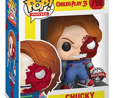 FUNKO POPS Chucky Half Face 798 For Discount