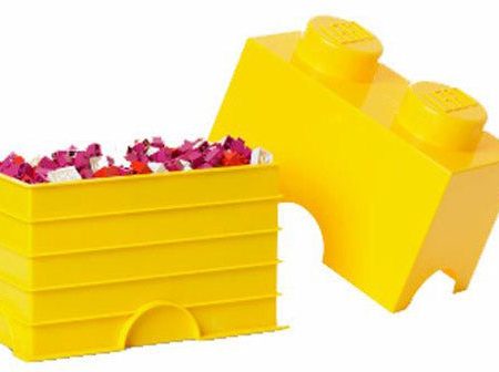 Contenitore LEGO Brick 2 Giallo Sale