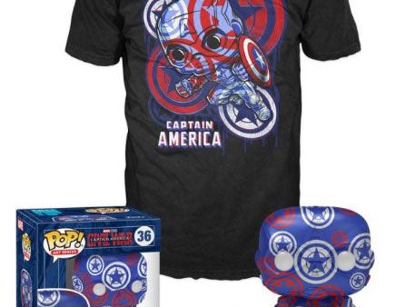 FUNKO TEE+POP Marvel Patriotic Age Captain America M Online