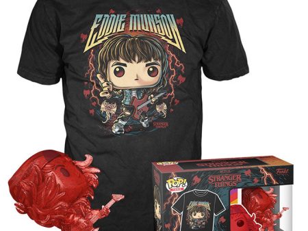 FUNKO TEE + POP Stranger Things Hunter Eddie w Guitar S For Sale