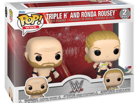 FUNKO POPS WWE Triple H and Ronda Rousey 2 Pack Hot on Sale