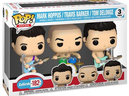 FUNKO POPS Blink 182 Hoppus Barker Delonge 3 Pack on Sale