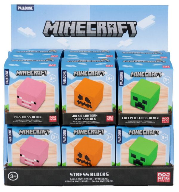 Paladone Antistress Minecraft Block Assortimento 1pz Discount