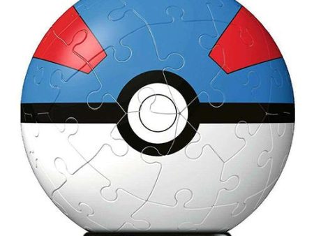 Puzzle 3D 54pz Pokemon Poke Ball Blu Supply