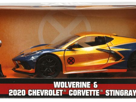 JADA X-Men Wolverine Chevy Corvette Die-Cast Scala 1:24 For Discount