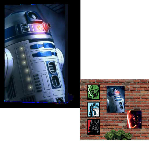 Quadro Luminoso Star Wars - R2-D2 For Discount