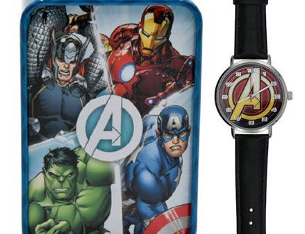 Orologio da Polso Analogico Marvel Avengers Cinturino Pelle Online Sale