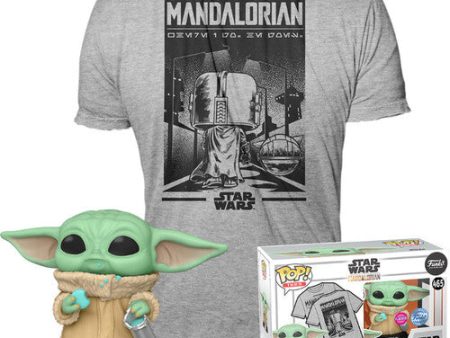 FUNKO TEE+POP Star Wars The Mandalorian Grogu w Cookie L For Discount