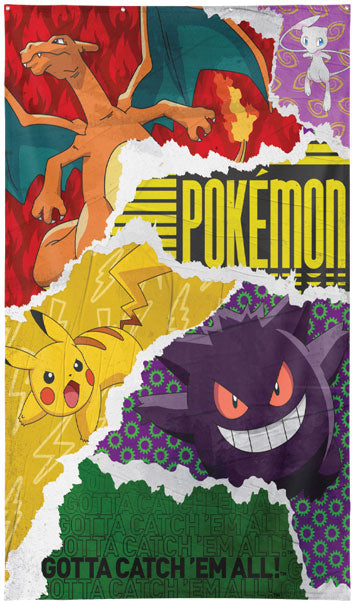 Wall Decor Pokemon Gotta Catch  Em All! 125x85cm Online Sale