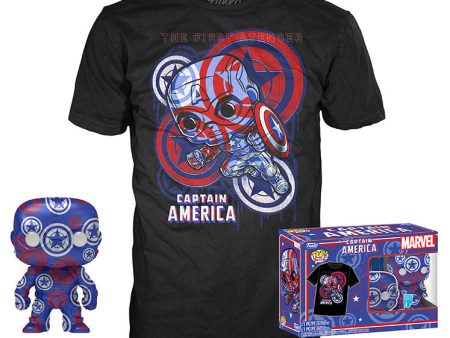 FUNKO TEE+POP Marvel Patriotic Age Captain America S For Sale