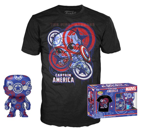 FUNKO TEE+POP Marvel Patriotic Age Captain America S For Sale