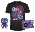 FUNKO TEE+POP Marvel Patriotic Age Captain America L on Sale