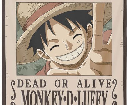 Wall Decor One Piece Monkey D.Luffy Wanted 125x85cm Online