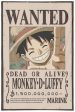 Wall Decor One Piece Monkey D.Luffy Wanted 125x85cm Online