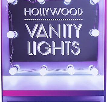 String Lights Hollywood Vanity For Discount