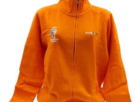 Felpa Zip Arancione GameTekk Donna S Supply